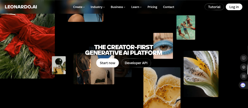 leonardo ai homepage