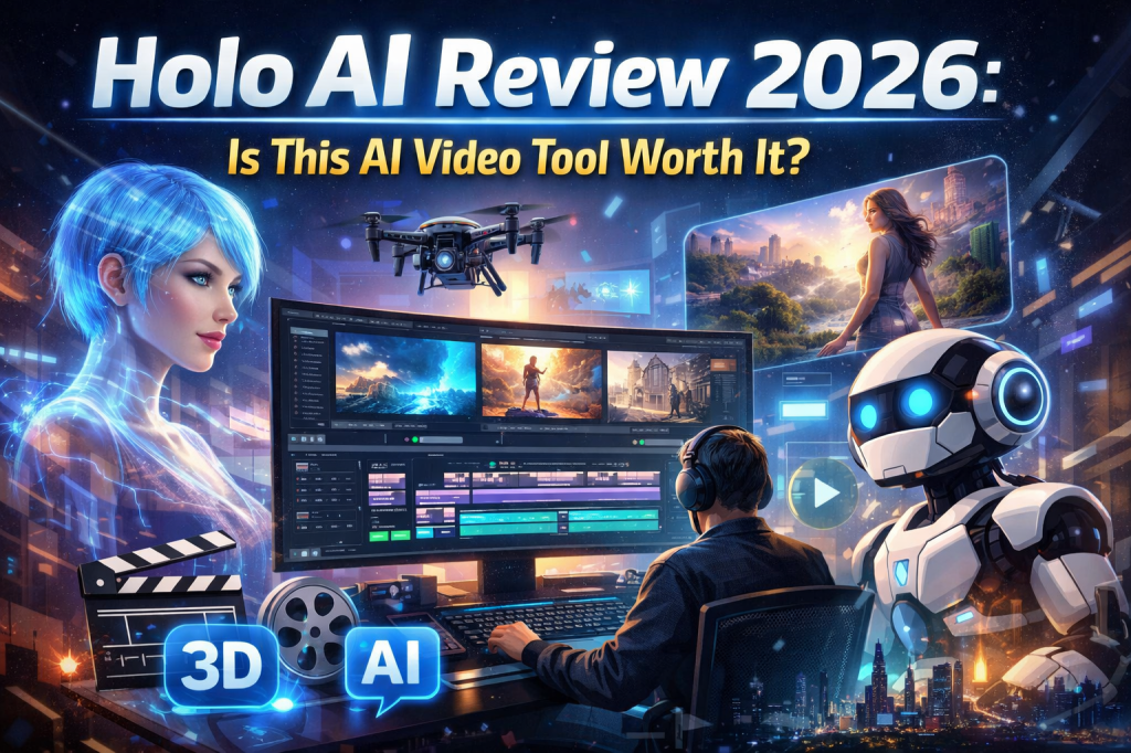 Holo AI video editing demo
