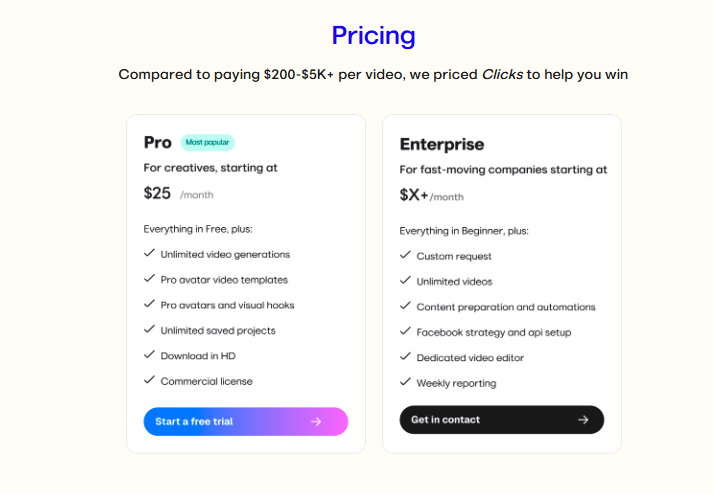 Pricing